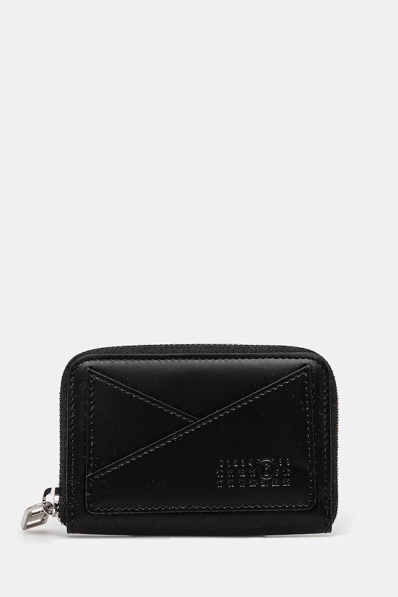 MM6 Maison Margiela portofel de piele piele negru SA6UI0016.P7183