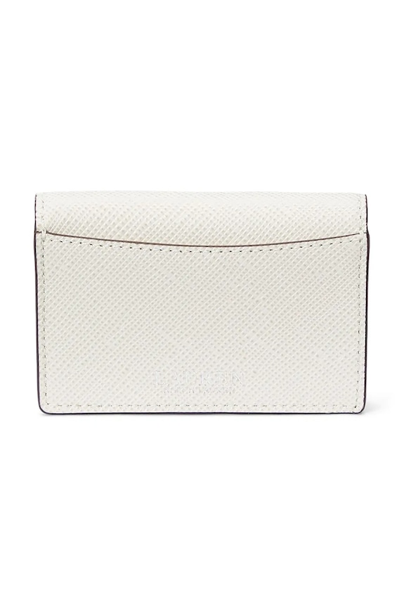Lauren Ralph Lauren portfel skórzany 432967060 biały SS25