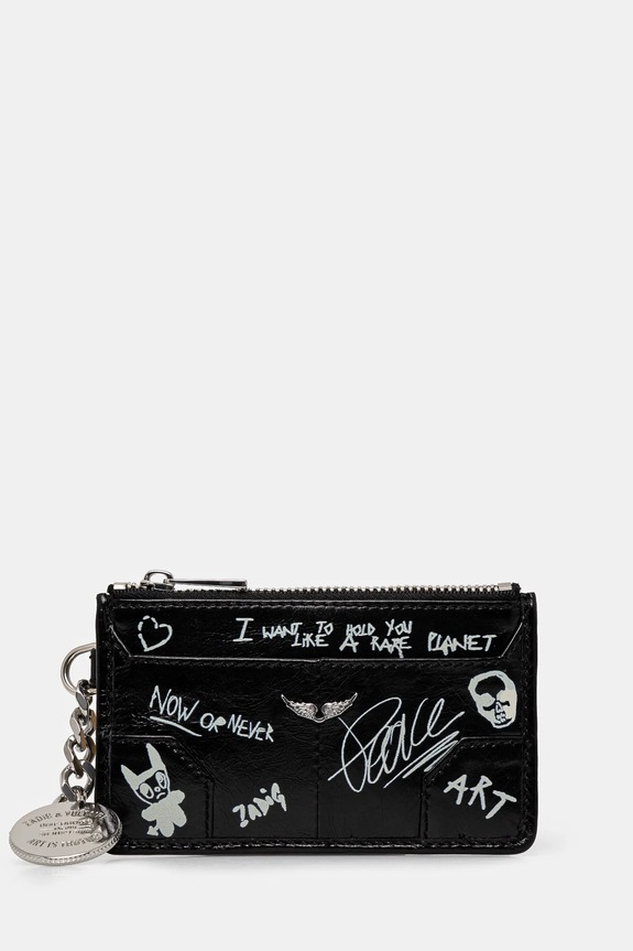 ZADIG&VOLTAIRE portfel skóra licowa czarny LWSG03654.1
