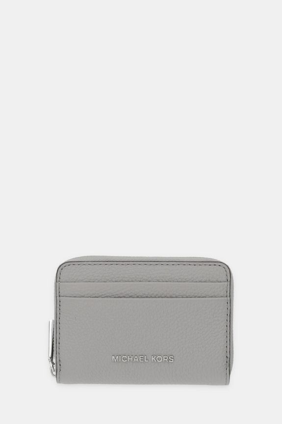 MICHAEL Michael Kors portfel skórzany skóra licowa szary 32T4SJ6Z5L