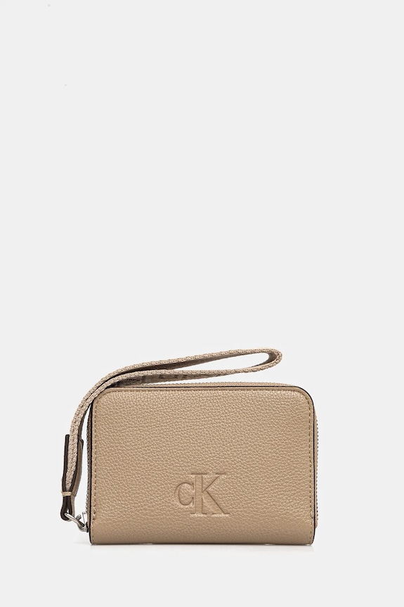 Peňaženka Calvin Klein Jeans jednofarebný béžová LV04K1024G