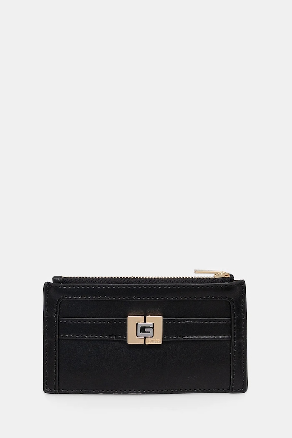 Δερμάτινο πορτοφόλι Guess λείο δέρμα μαύρο RW1720.P5101