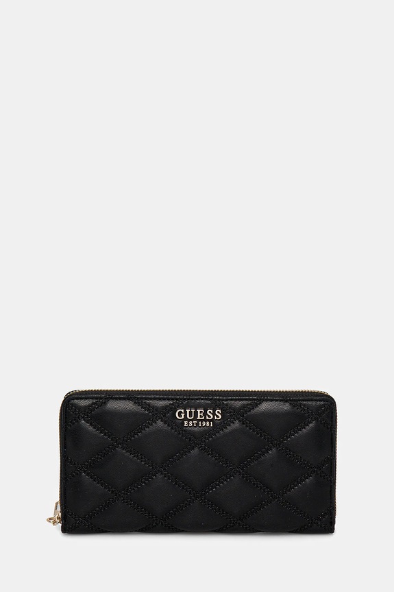 Peněženka Guess TAMSIN přírodní kůže černá SWQG96.32163