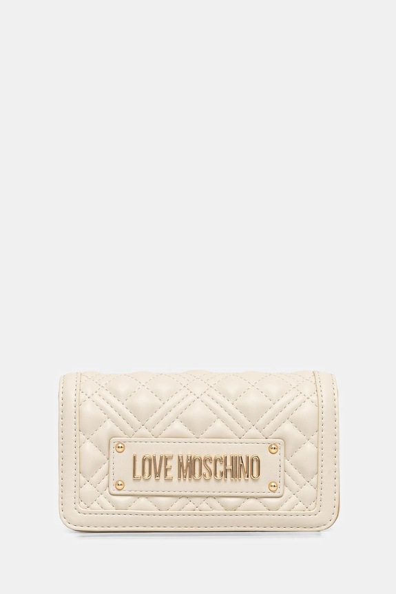 Psaníčko Love Moschino nevejde se A4 béžová JC5681PP0MLA0110