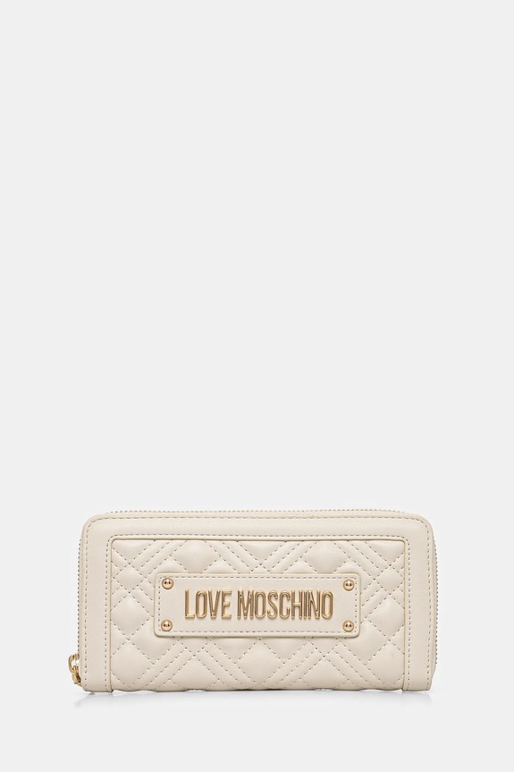 Peněženka Love Moschino imitace kůže béžová JC5600PP0MLA0110