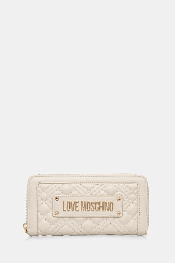 Peněženka Love Moschino imitace kůže béžová JC5600PP0MLA0110