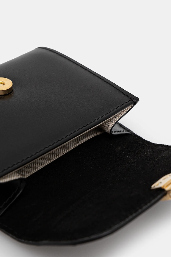 Accessories A.P.C. leather wallet Compact Grace PXBMW.F63603 black