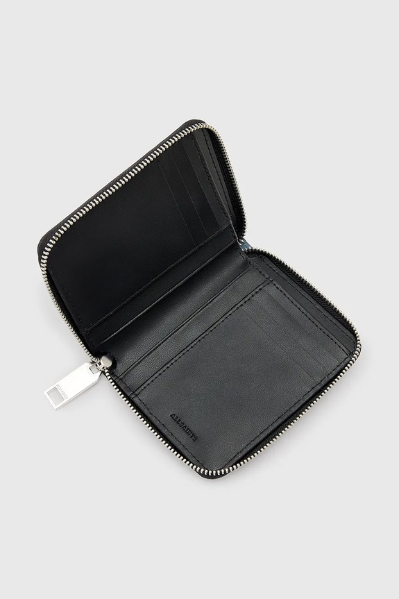 Kožená peňaženka AllSaints LENA HEX W130XC modrá