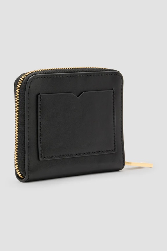 Kiegészítők AllSaints bőr pénztárca LENA HEX W130XC fekete