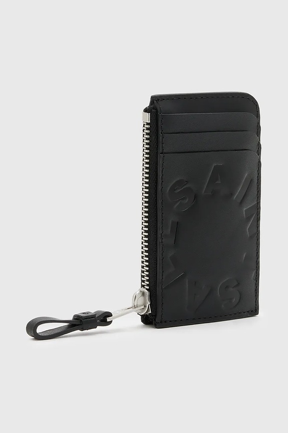 Kožená peňaženka AllSaints TIERRA M266XB čierna SS25