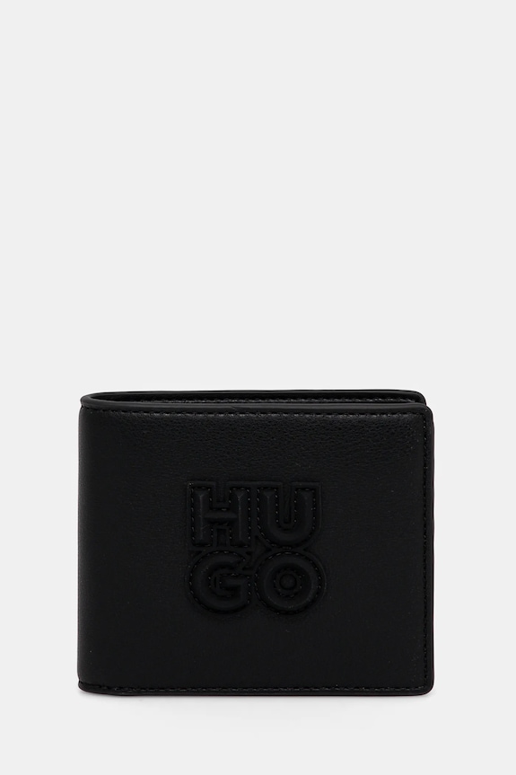 HUGO portfel syntetyczny czarny 50536043