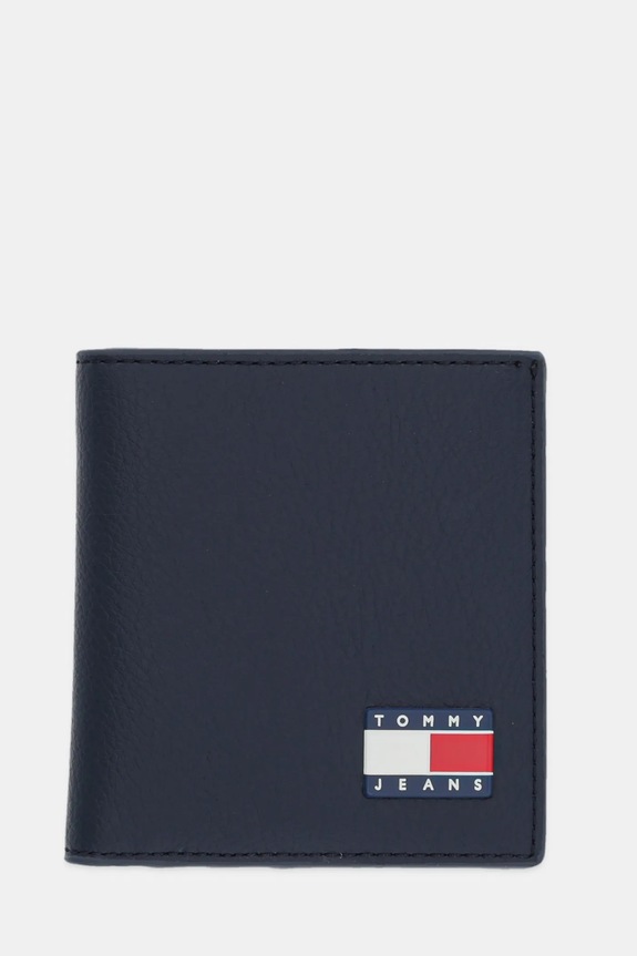 Tommy Jeans portfel skóra licowa granatowy AM0AM13372