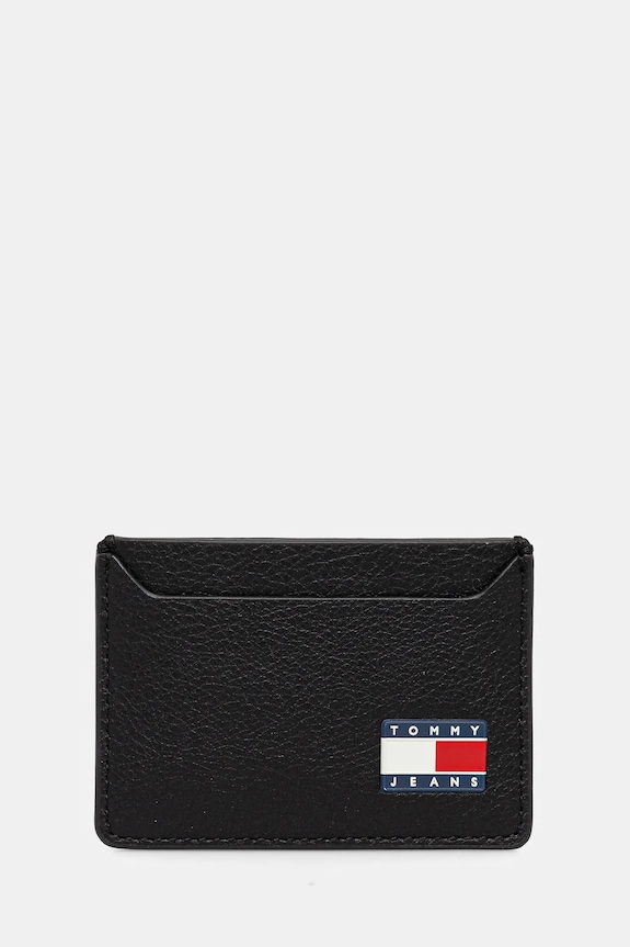 Tommy Jeans etui na karty Planet friendly czarny AM0AM13388