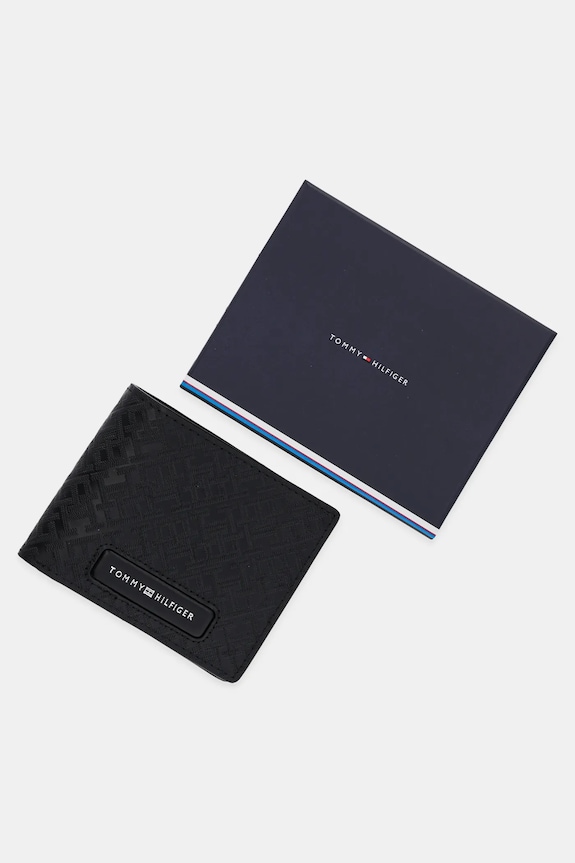 Kožni novčanik Tommy Hilfiger AM0AM13027 crna