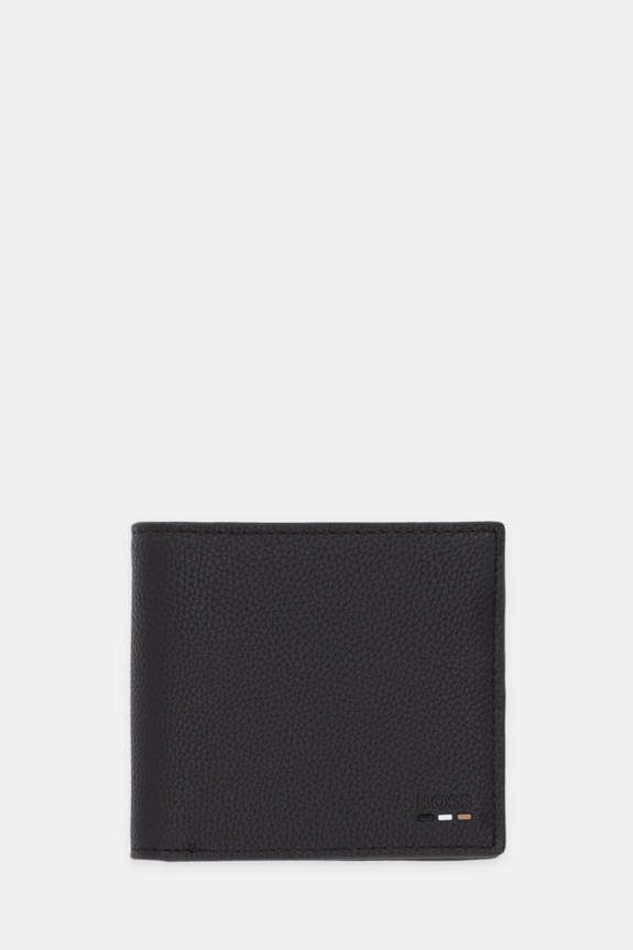 BOSS portafoglio Ray_4cc_Coin N. finta pelle fiore marrone 50536511