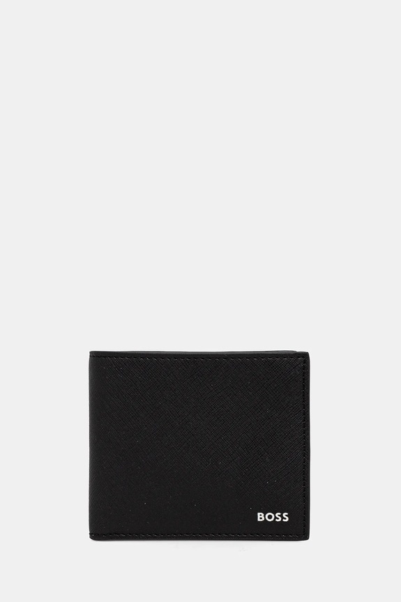 BOSS portafoglio in pelle Zair_4cc_Coin N. semplice nero 50536710