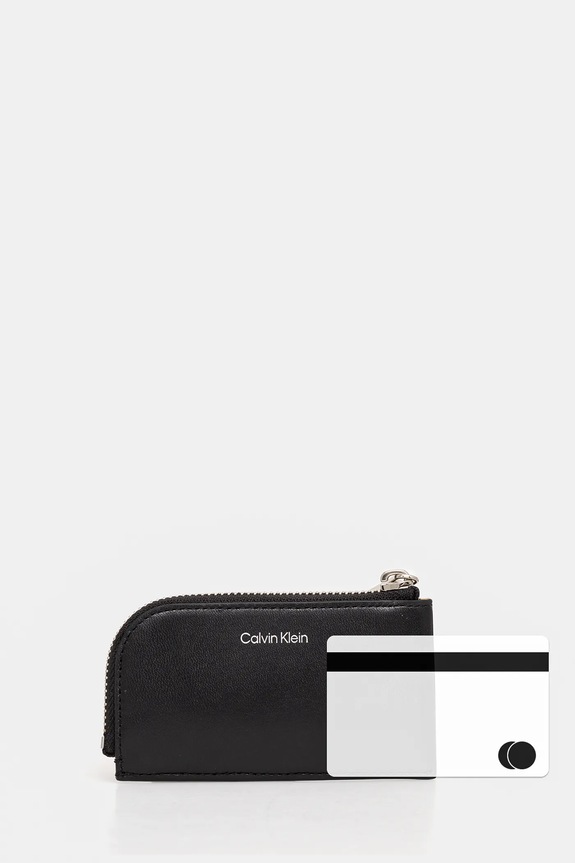 Кожен портфейл Calvin Klein черен K50K512677