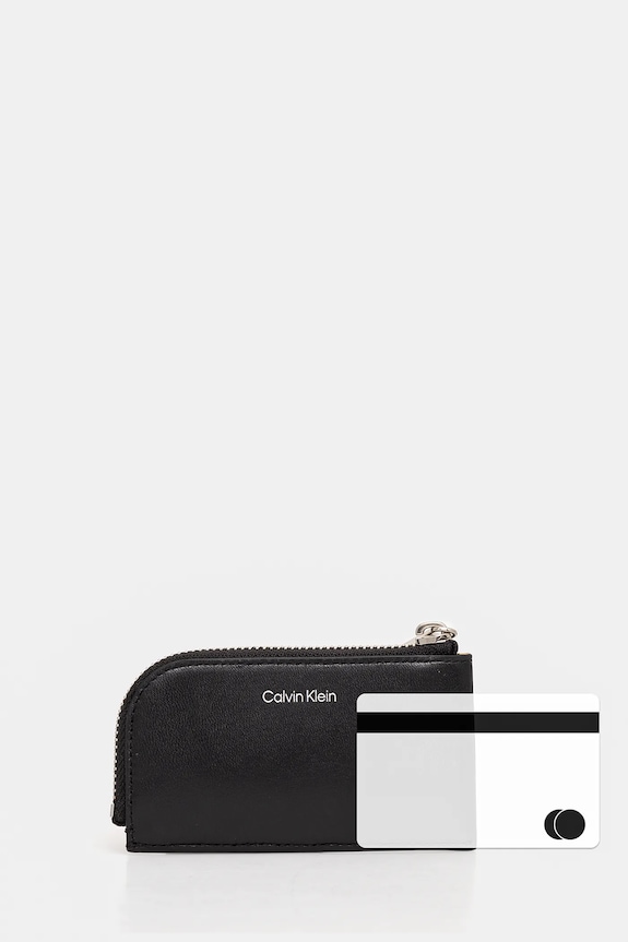 Кожен портфейл Calvin Klein черен K50K512677