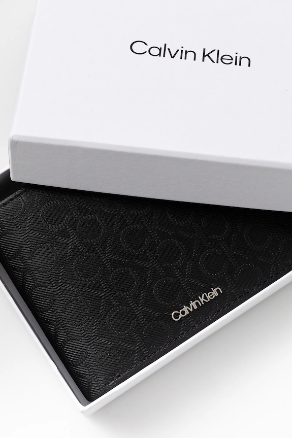 Kožni novčanik Calvin Klein crna K50K512684