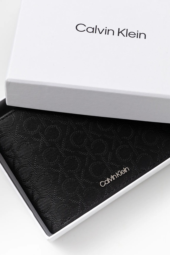 Kožni novčanik Calvin Klein crna K50K512684