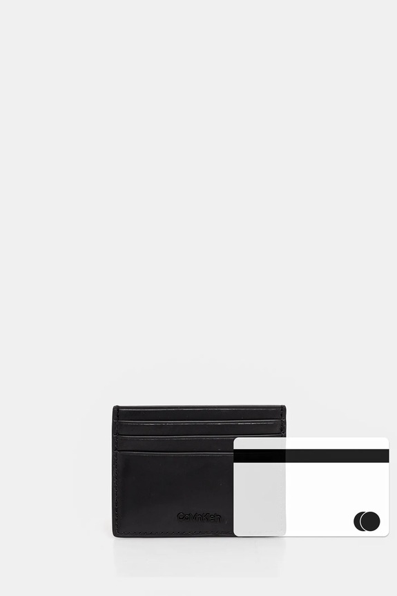 Калъф за карти Calvin Klein черен K50K512697