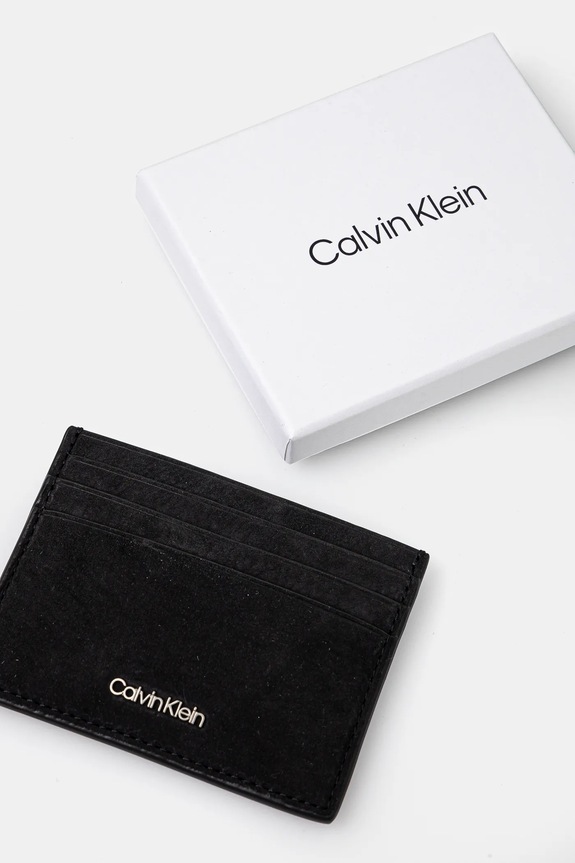 Accessori Calvin Klein custodia per carte di credito in nubuck K50K512791 nero