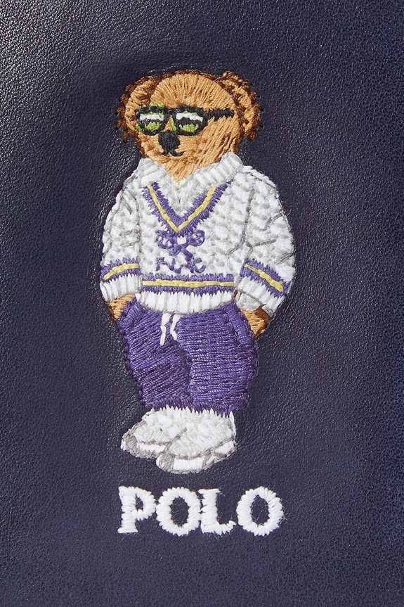 Kožená peněženka Polo Ralph Lauren námořnická modř 405962466
