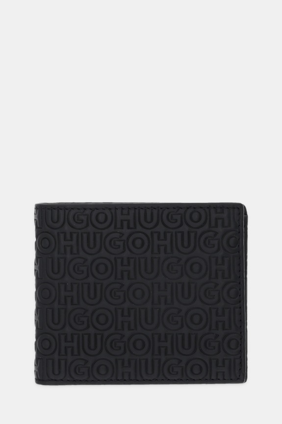 Kožená peňaženka HUGO Ethon HI M_4 cc Coin usňová koža čierna 50542006
