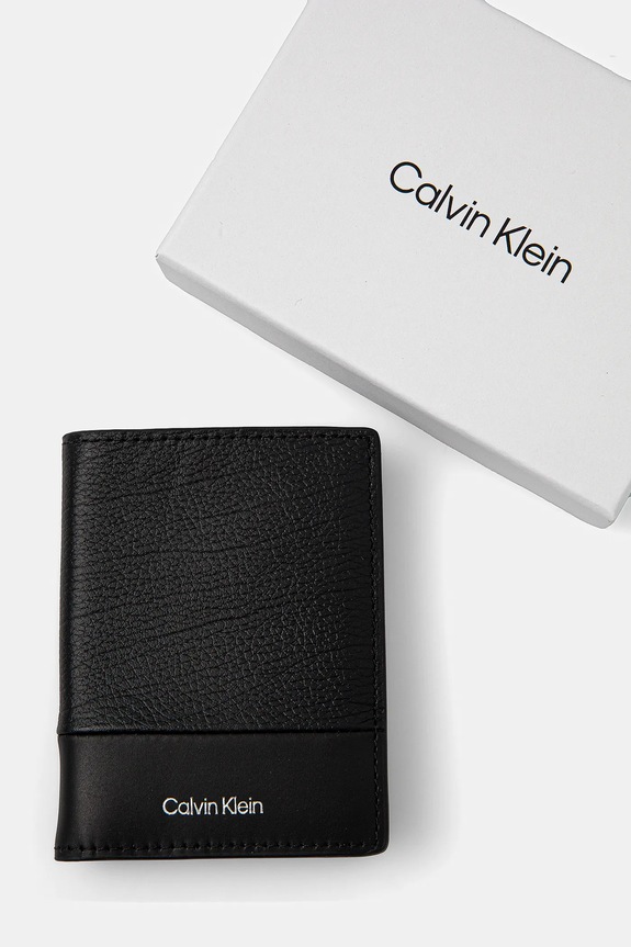 Calvin Klein portfel skórzany czarny K50K512921