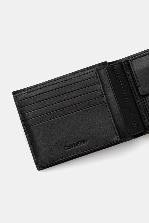 Akcesoria Calvin Klein portfel skórzany K50K512926 czarny