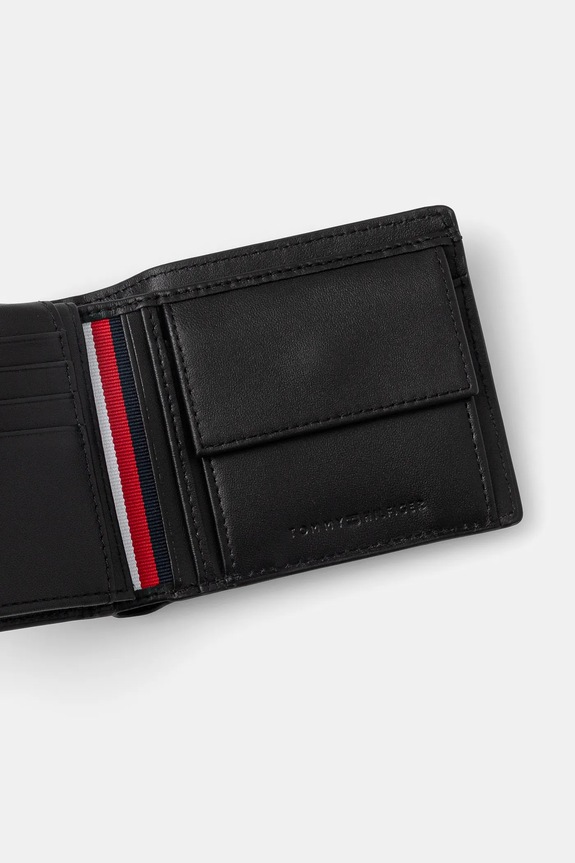 Akcesoria Tommy Hilfiger portfel skórzany AM0AM13246 czarny