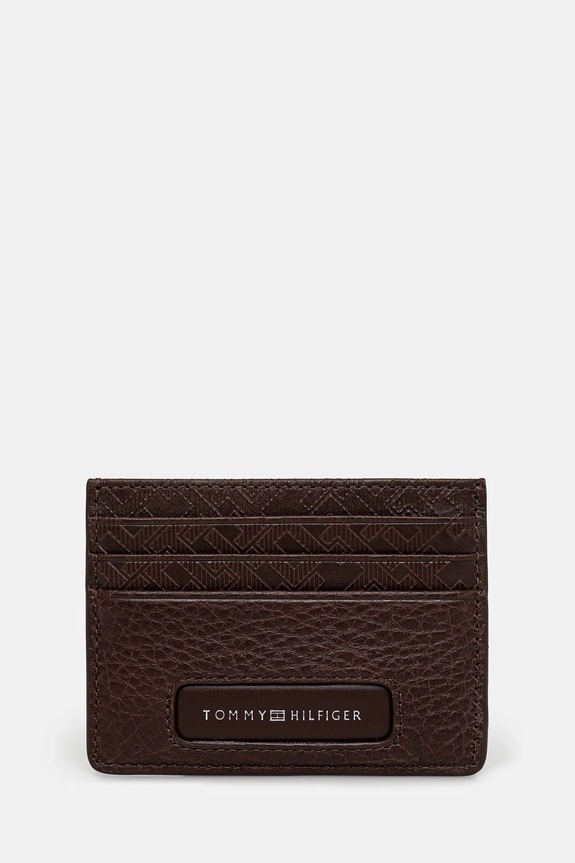 Tommy Hilfiger etui na karty skórzane etui na karty brązowy AM0AM13250