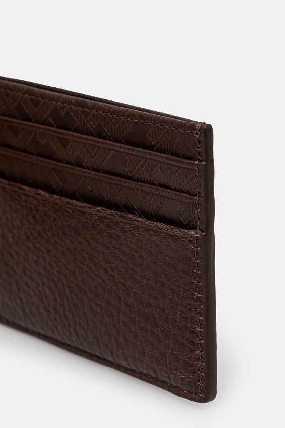 Tommy Hilfiger etui na karty skórzane AM0AM13250 brązowy SS25