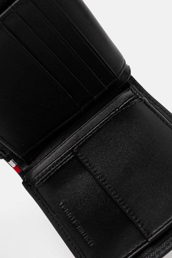 Tommy Hilfiger bőr pénztárca fekete AM0AM13260