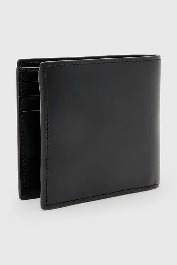 Δερμάτινο πορτοφόλι AllSaints DELPH M141XC μαύρο SS25