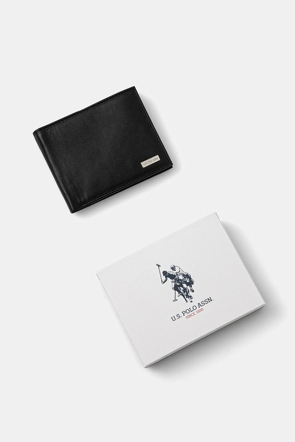 U.S. Polo Assn. portfel skórzany Utah czarny WEUUA2611MHA
