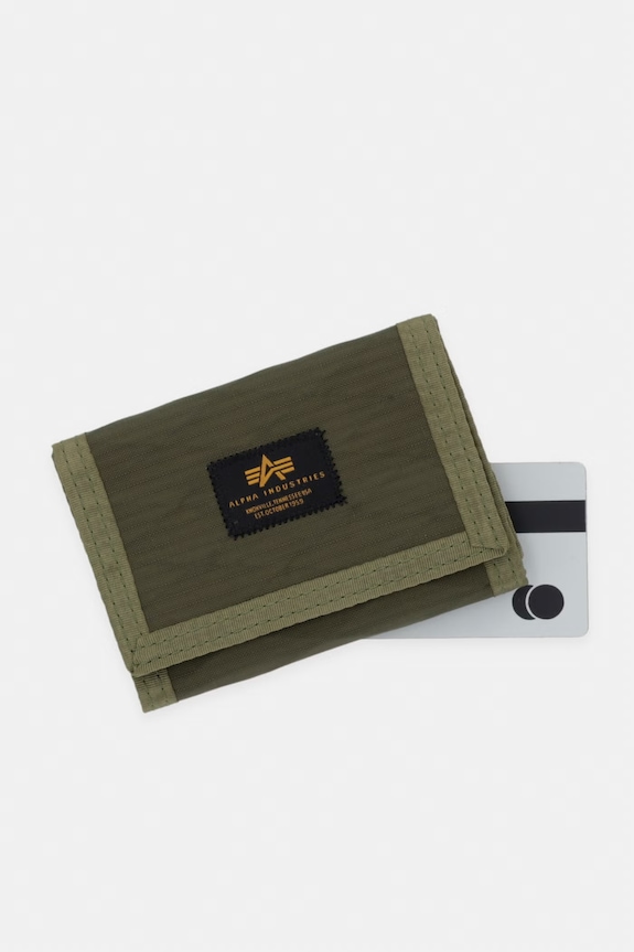 Alpha Industries portfel Combat Label Wallet zielony 156951.142