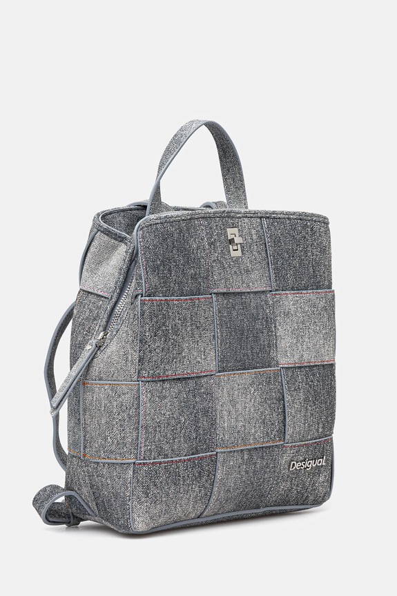 Σακίδιο πλάτης Desigual YOKO PU DENIM SU 25SAKP09 γκρί SS25