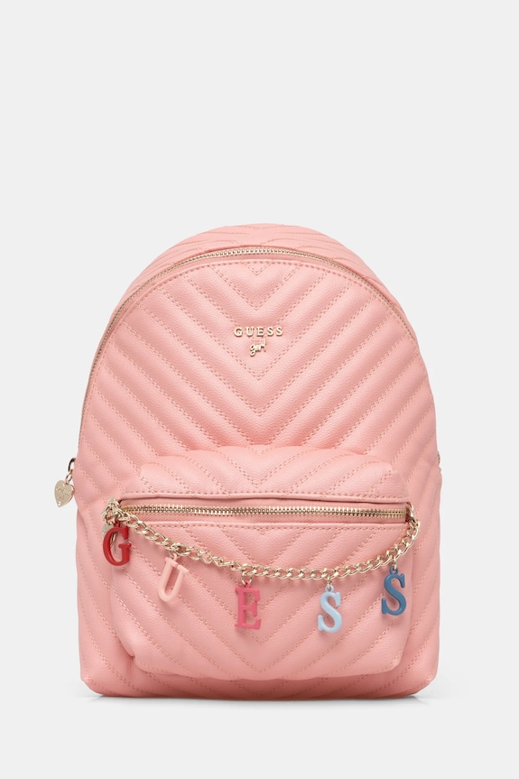 Ruksak Girl Guess jednofarebný ružová J4RZ17.WFZL0.PPYA