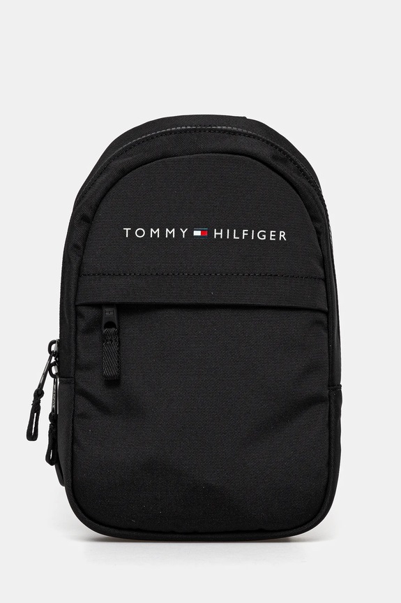 Παιδικό σακίδιο Tommy Hilfiger υφασμάτινο μαύρο AU0AU01895.PPYA
