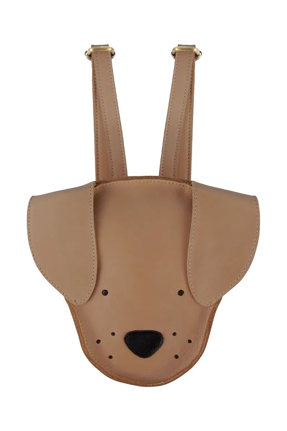 Παιδικό δερμάτινο σακίδιο Donsje Kapi Classic Backpack Dog 5005015 καφέ AW25