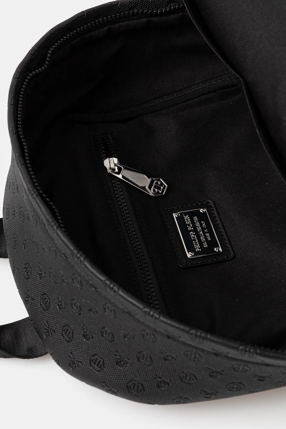 Кожаный рюкзак Philipp Plein чёрный SAEA.MBA1458.PLE010N