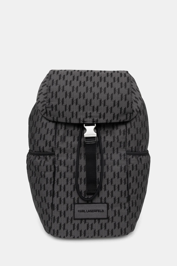 Ruksak Karl Lagerfeld K/MONOGRAM vzorovaný sivá A1M30411