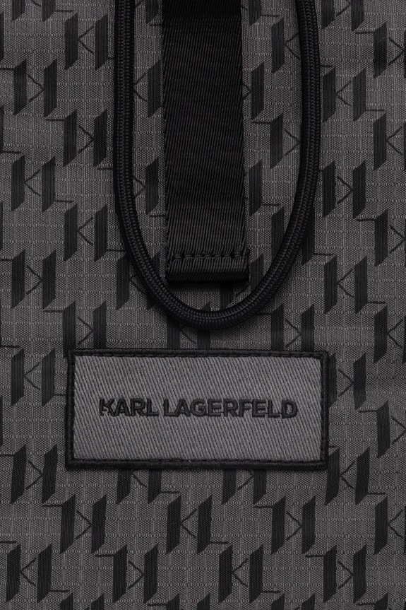 Ruksak Karl Lagerfeld K/MONOGRAM sivá A1M30411