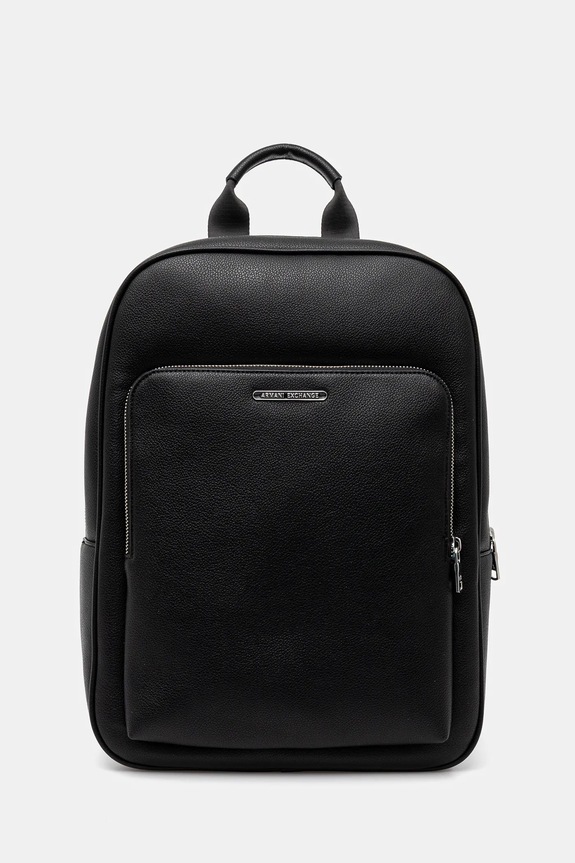 Nahrbtnik Armani Exchange Imitacija zrnatega usnja črna XM000241.AF12134