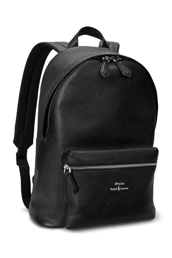 Polo Ralph Lauren ghiozdan de piele 405962456 negru SS26