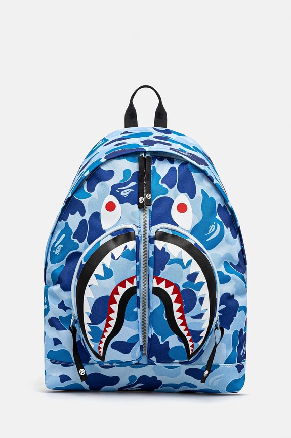 A Bathing Ape backpack Abc Camo Shark Daypack yes blue 1L30189007