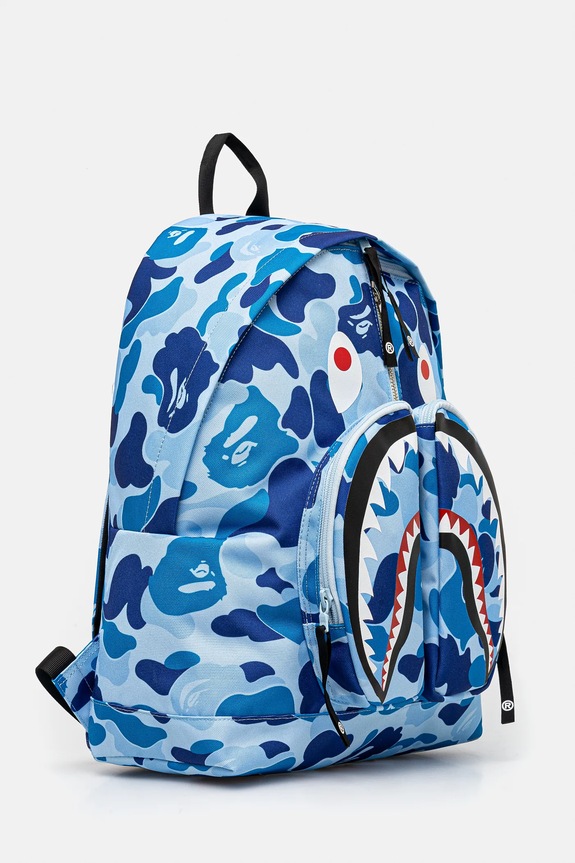A Bathing Ape backpack Abc Camo Shark Daypack 1L30189007 blue SS25