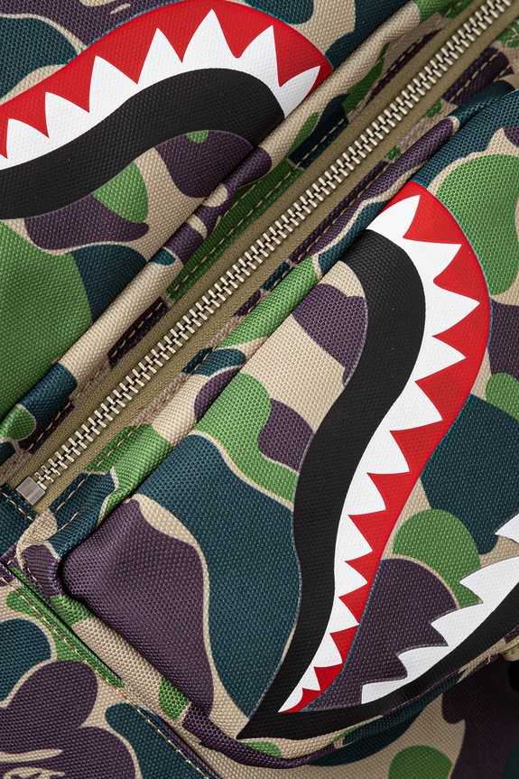 A Bathing Ape backpack Abc Camo Shark Daypack green 1L30189007