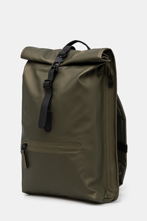 Rains plecak Rolltop Rucksack W3 13320.105 zielony SS25